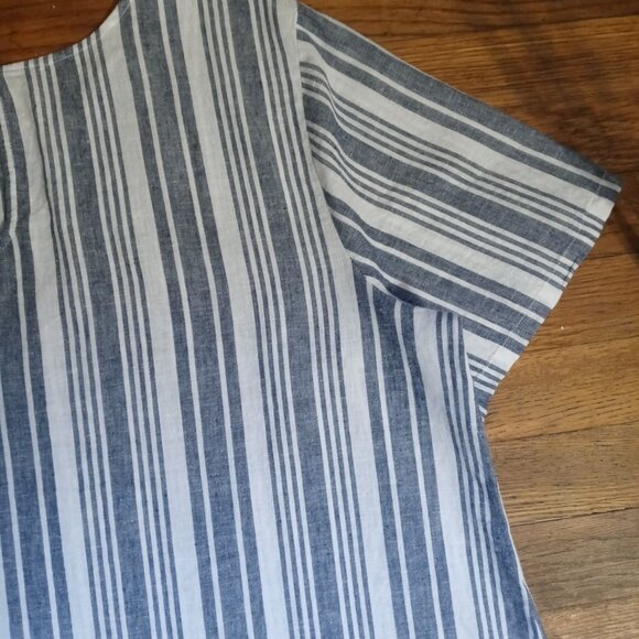 LIZ CLAIBORNE short sleeve linen blend top (XL) - Picture 10 of 12